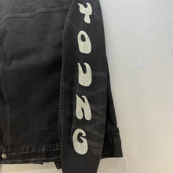 AE X Young Money Unisex Black Denim Jacket - Picture 10 of 15